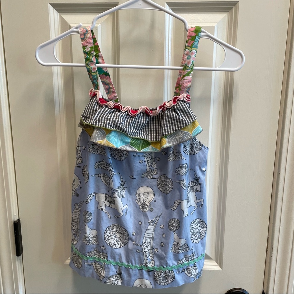 Matilda Jane Blue and Multicolor Camisole